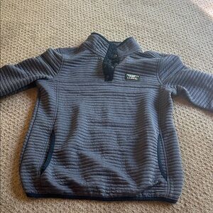 LL Bean Gray Quilted Pullover